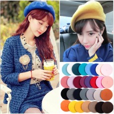 Plain Beret Hat Wool Autumn  | Girls Fashion Hats French Beret Winter New  eb-63914373